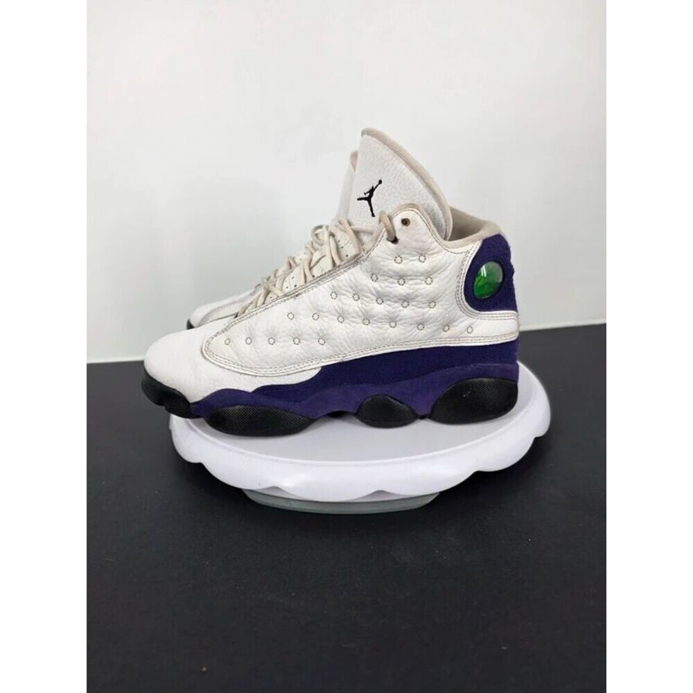 Nike Air Jordan 13 Retro GS Laker Purple Gold 884129-105 Size 6.5Y 8 Women Shoes